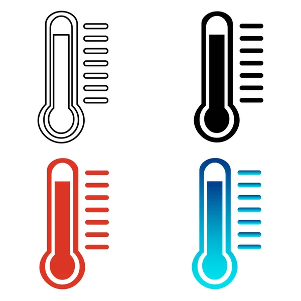 Αφηρημένη Εικόνα Σιλουέτας Θερμόμετρου — Διανυσματικό Αρχείο
