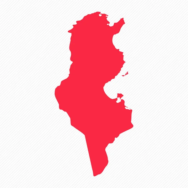 Streszczenie Tunezja Prosta Mapa Tle — Wektor stockowy