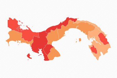 Renkli Panama Bölünmüş Harita ResmiComment