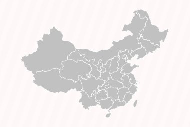 Eyaletleri ve şehirleri olan detaylı Çin Haritası