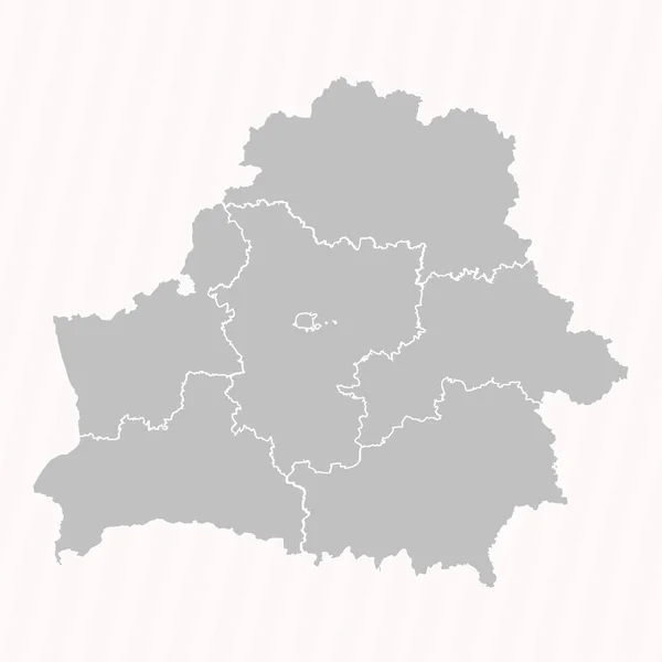 Λεπτομερής Χάρτης Της Λευκορωσίας Κράτη Και Πόλεις — Διανυσματικό Αρχείο