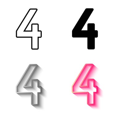 4 Numaralı Soyut Siluet Çizimi