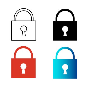 Soyut Asma Kilit Silüeti ResmiComment