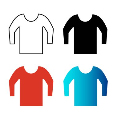 Soyut Kış Süveteri Silüeti Çizimi