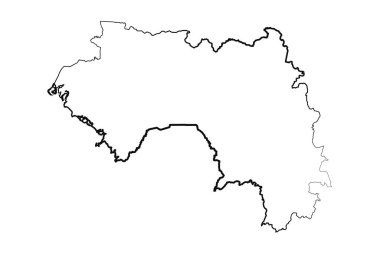 El Çizimi Gine Basit Harita Çizimi