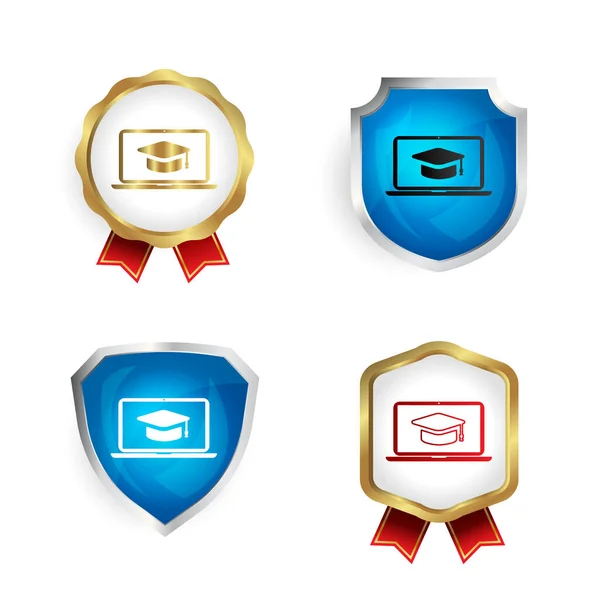 Résumé Learning Badge Label Collection — Image vectorielle