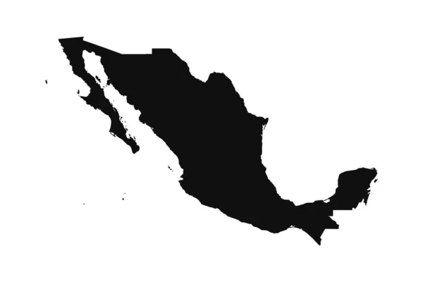 Αφηρημένη Σιλουέτα Μεξικό Απλός Χάρτης — Διανυσματικό Αρχείο