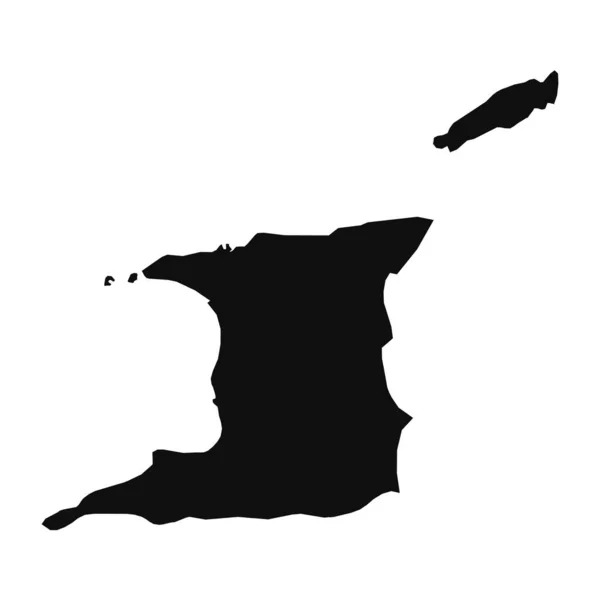 Abstrakte Silhouette Trinidad Und Tobago Einfache Karte — Stockvektor