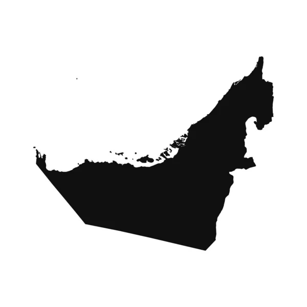 Abstrakte Silhouette Vereinigte Arabische Emirate Einfache Karte — Stockvektor