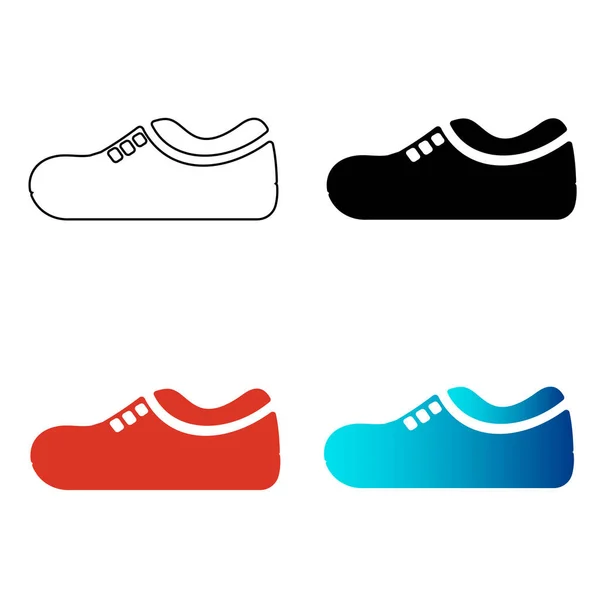 Αφηρημένη Sports Shoe Silhouette Εικόνα — Διανυσματικό Αρχείο