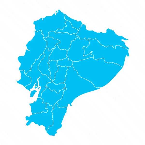 Mapa Design Plano Equador Com Detalhes —  Vetores de Stock