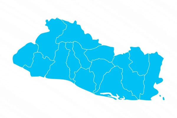Επίπεδη Σχεδιασμός Χάρτης Του Σαλβαδόρ Λεπτομέρειες — Διανυσματικό Αρχείο