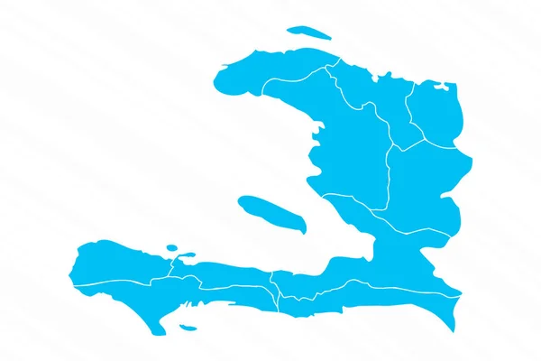 Επίπεδη Σχεδιασμός Χάρτης Της Αϊτής Λεπτομέρειες — Διανυσματικό Αρχείο