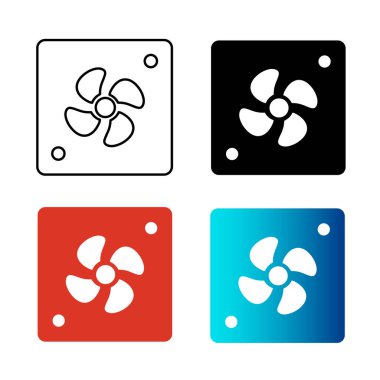 Soyut Bilgisayar Hayranı Görünümü