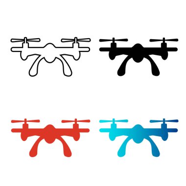Soyut Drone Silueti Resimlemesi