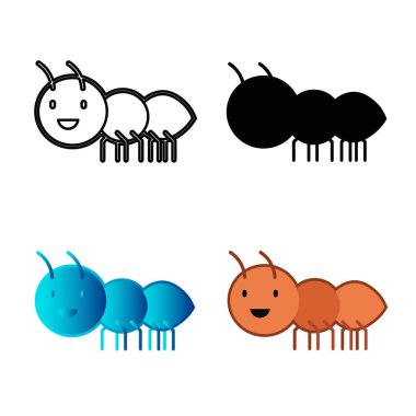 Soyut Düz Hayvan Hayvanı Çizimi