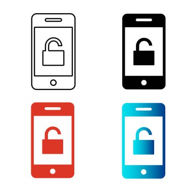 Soyut Mobil Görüntü Görüntü Kilidini Aç