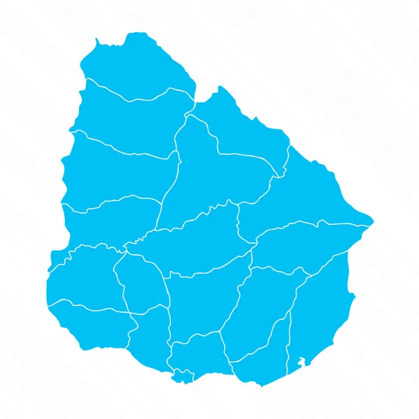 Lapos Design Map Uruguay Részletek — Stock Vector