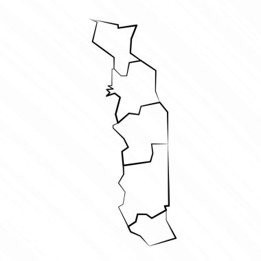 El Çizimi Togo Haritası Çizimi