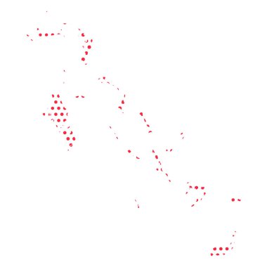 Vektör Bahamalar Noktalı Harita İllüstrasyonu