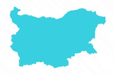 Bulgaristan 'ın Vektör Basit Haritası