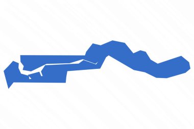 Gambiya Ülkesi 'nin Vektör Basit Haritası