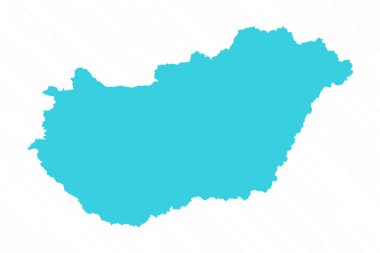 Macaristan 'ın Vektör Basit Haritası