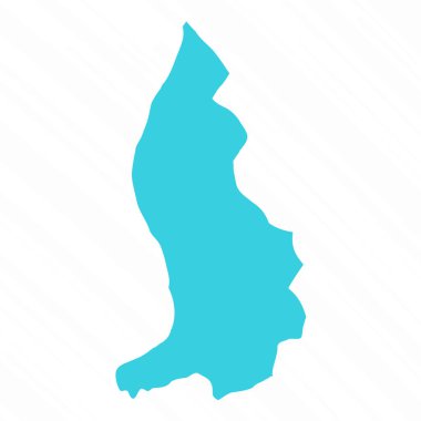 Liechtenstein Ülkesinin Vektör Basit Haritası