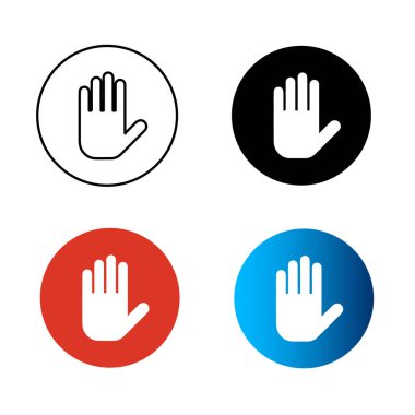 Soyut Bloklanmış Siluet Çizimi