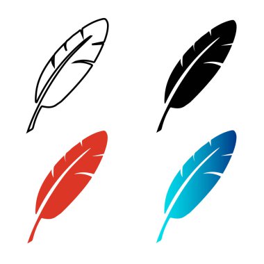 Soyut Tüy Silüeti Çizimi