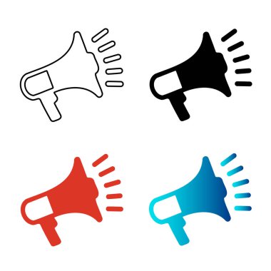 Soyut Hoparlör Silueti Çizimi