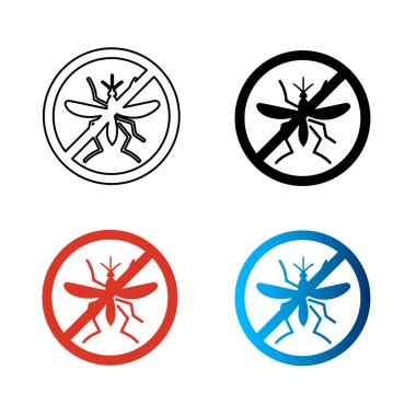 Soyut Sivrisinek Silueti Yok Çizimi