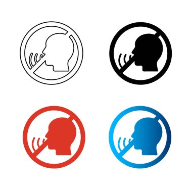 Soyut Konuşmayan Silüet Çizimi