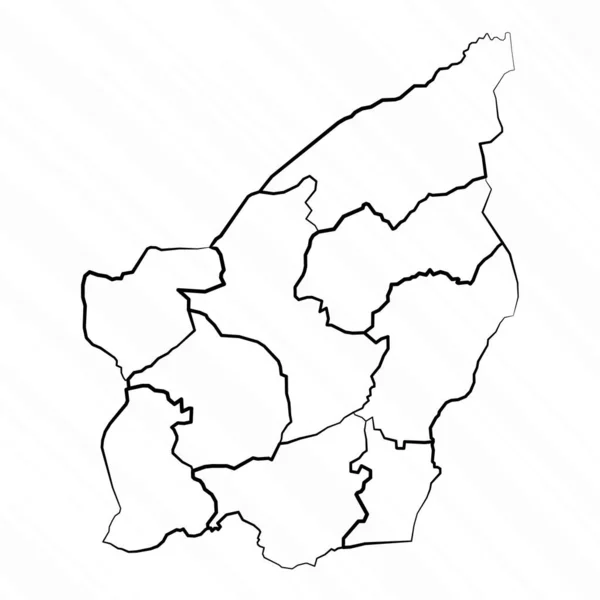 Ilustración Del Mapa San Marino Dibujado Mano — Vector de stock
