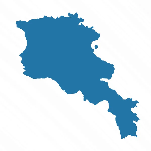 Vetor Mapa Simples Arménia País —  Vetores de Stock