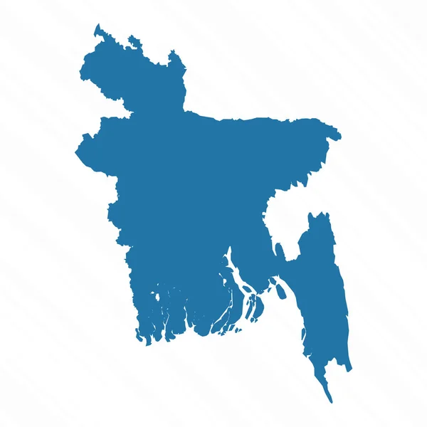 Vector Mappa Semplice Del Bangladesh Paese — Vettoriale Stock