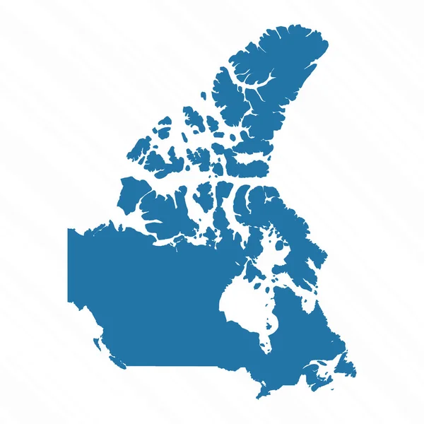Vector Eenvoudige Kaart Van Canada Land — Stockvector