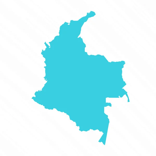 Vector Mappa Semplice Del Paese Colombia — Vettoriale Stock
