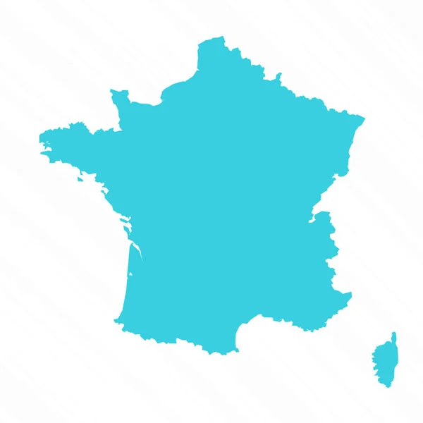 Jednoduchá Vektorová Mapa Francie Země — Stockový vektor