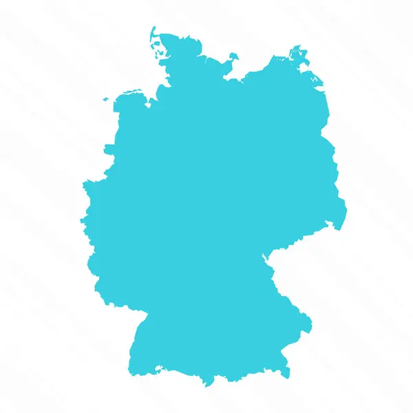 Vektor Einfache Landkarte Von Deutschland — Stockvektor