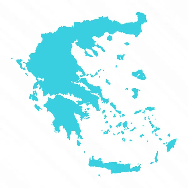 Vector Simple Map Greece Χώρα — Διανυσματικό Αρχείο