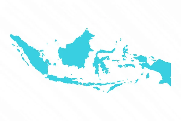 Indonézia Egyszerű Vektortérképe Ország — Stock Vector