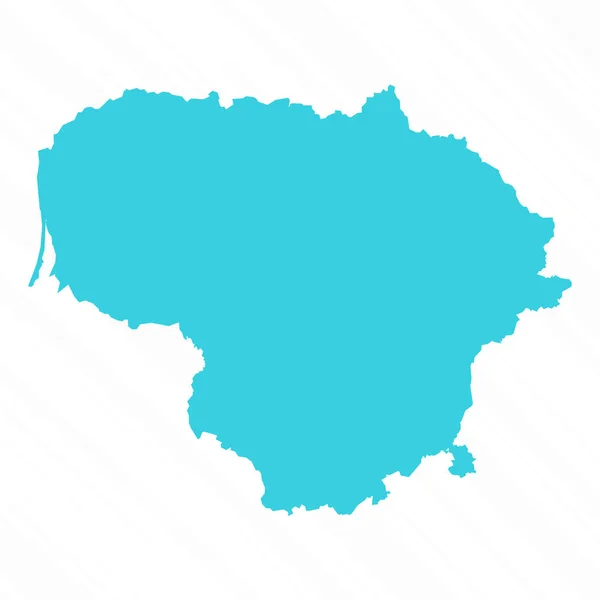 リトアニアのベクトルシンプルマップ — ストックベクタ