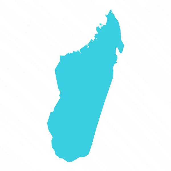 Vector Mappa Semplice Del Madagascar Paese — Vettoriale Stock