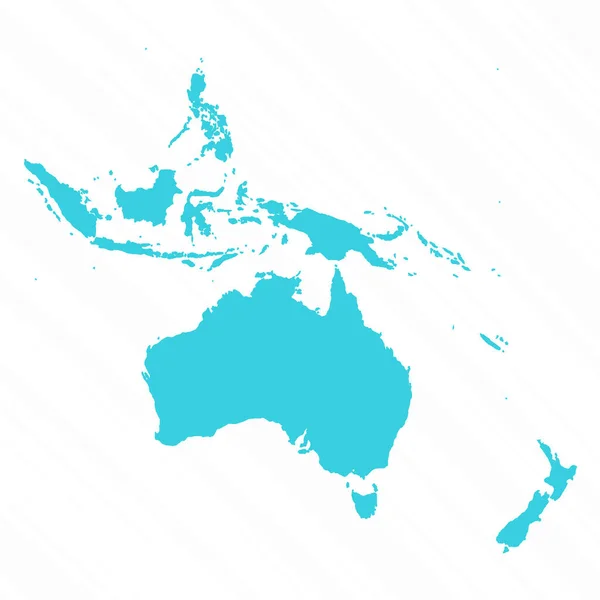 Векторная Карта Океании — стоковый вектор