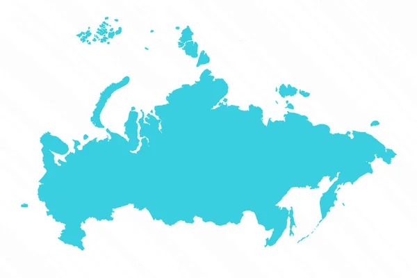 Векторная Простая Карта России — стоковый вектор