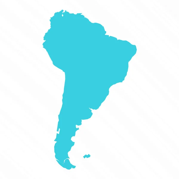 Vector Απλός Χάρτης Της Νότιας Αμερικής Χώρα — Διανυσματικό Αρχείο