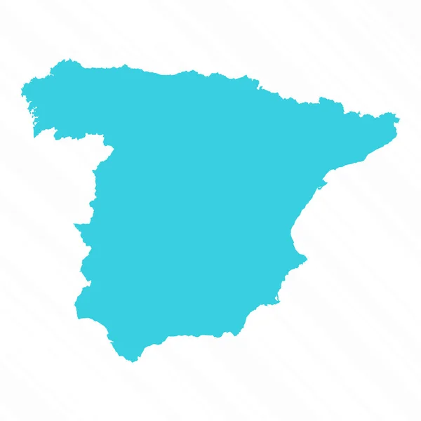 Vector Eenvoudige Kaart Van Spanje Land — Stockvector
