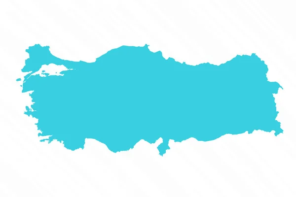Vector Simple Mapa Del País Turquía — Archivo Imágenes Vectoriales