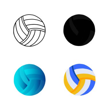 Soyut Voleybol Silüeti Çizimi